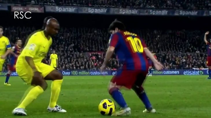 【メッシのフェイント・ステップワークとボディーフェイク】Lionel Messi Dribbling skills HD