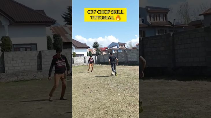CR7 Chop skill tutorial 🔥 #football #soccer #youtube #shorts #viral #ronaldo #cr7