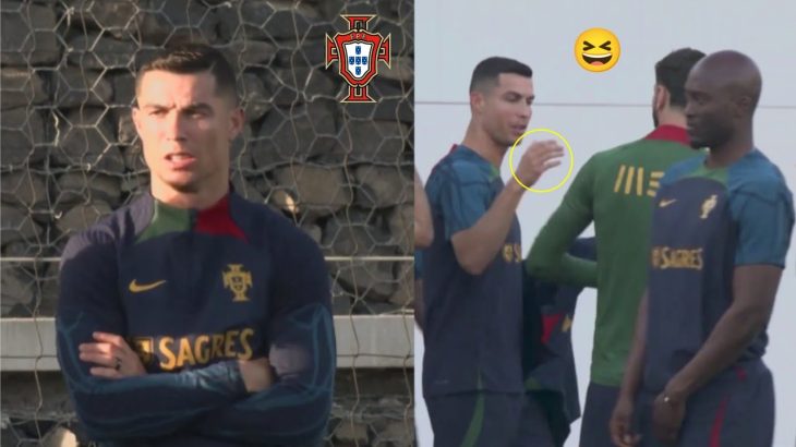 Cristiano Ronaldo First Portugal training with Martinez!!🇵🇹⚽😆