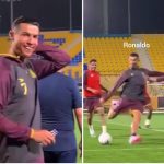 Cristiano Ronaldo do CR7 Chop Skill in Al Nassr Training!!😲💙⚽👽