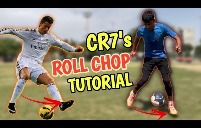 how to do Ronaldo roll chop tutorial hindi / Ronaldo advance football skill tutorial easy way hindi
