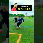 Ronaldo best 5 skills tutorial 🇵🇹 #shorts #football #soccer #footballskills #soccerskills