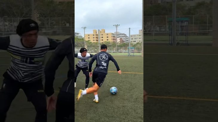 【ロール、アウト、ロール、シザースアウト,ROLL.OUT.ROLL.SCISSORS】 #shorts #regate #football #dribble#soccercoach