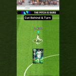 Tutorial skill Cut Behind & Turn ⚽️ by D. Alba : efootball2024 #efootball #efootball2024