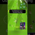 How to skills: Cut Behind & Turn + Outside Curler “shooting” by G. Jesus #efootball #efootball2024