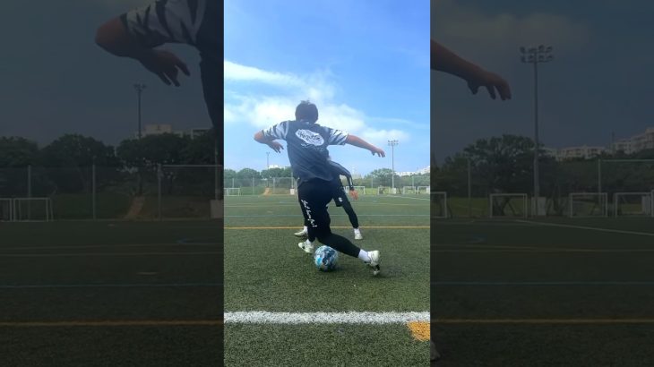 【STEP OVER SPIN】 🌪️~ Try this skill~ #shorts #football