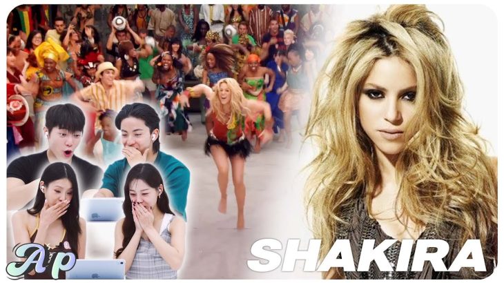 How do Korean artists react when they see Shakira?