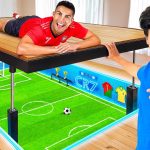 I Built a SECRET Soccer Field In My Room!