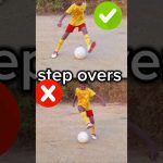 Cristiano Ronaldo ⚽ step overs ⭐ wrong and right 🤜#stepover #football #footballmove