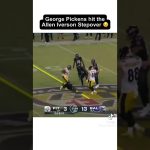 George Pickens hit the Allen Iverson step over 🤯 #nfl #shorts #football