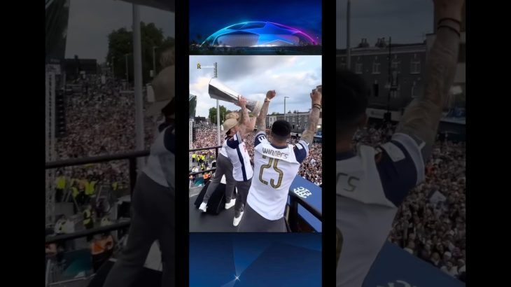 Club trophy parades with fans 🎉 #football #shorts #celebration #shortsfeed