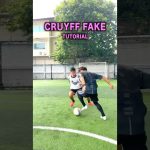 【Cruyff fake】Cruyff turn combo⚽️👍クライフターンから次へ活かそう👌#regate #soccerskills #shorts #サッカー少年 #cruyff
