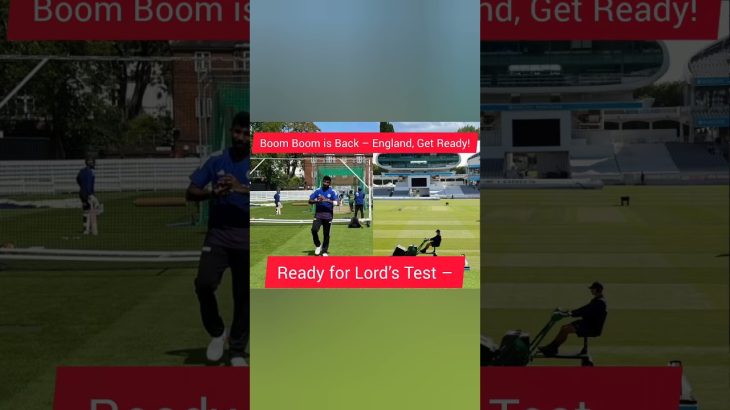 JASPRIT BUMRAH IS BACK!🔥 Ready for 3rd Test at Lord’s – India’s X-Factor Returns 🇮🇳#jaspritbumrah