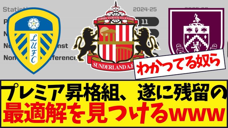 プレミア昇格組に起こり始めた異変がこちら