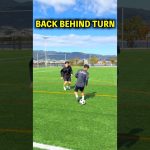 BACK BEHIND TURN✨😜#soccer #football#regateドリブル塾 #サッカー #サッカースクール #skills